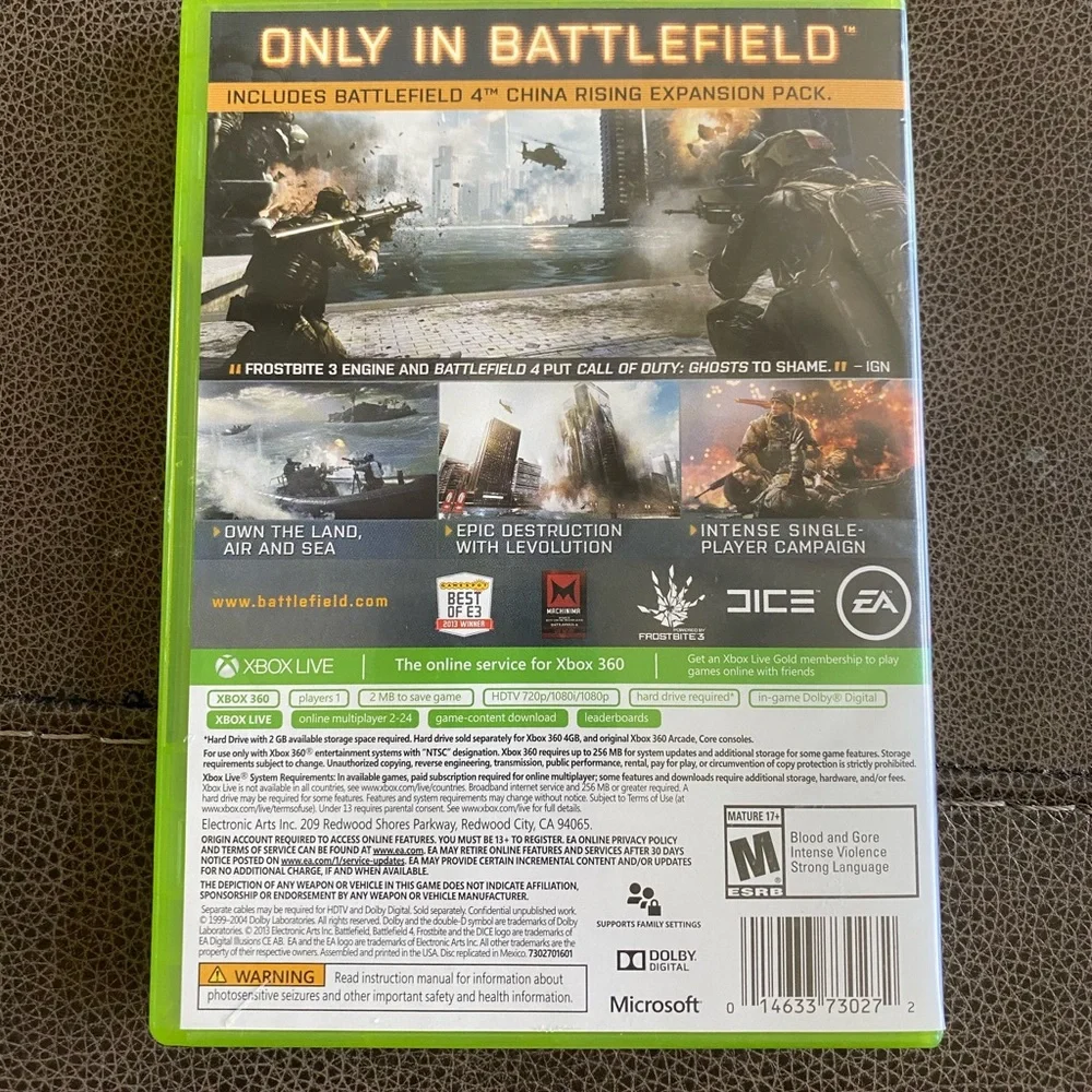 Battlefield 4 (Microsoft Xbox 360, 2013)